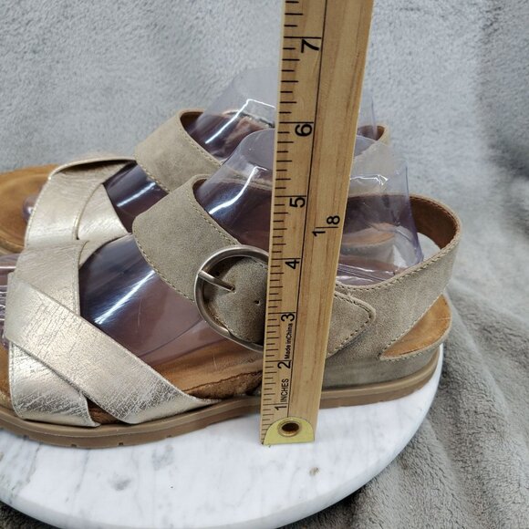 Sofft Shoes Womens Size 9 Gold Faux Leather Galiana Sandals - Picture 4 of 10